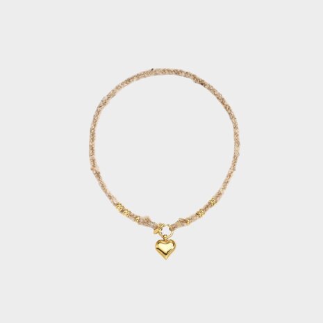 Ketting koord hart zand