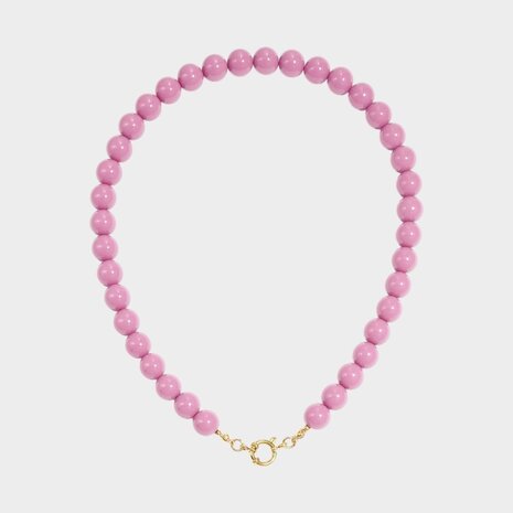 Ketting kraal slot lila