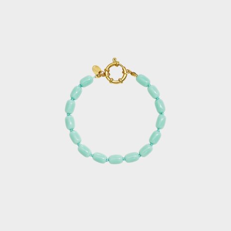 Armband tube slot aqua