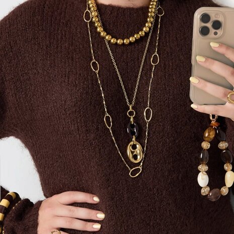 Ketting lang ovaal