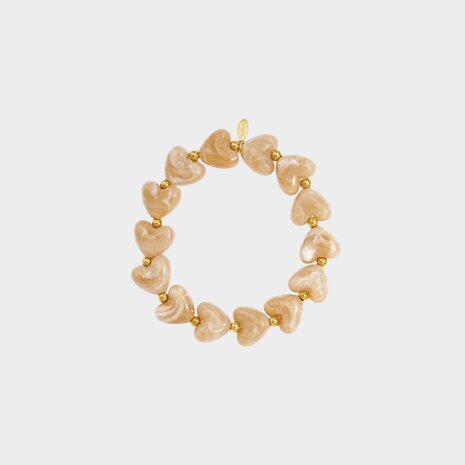 Armband harten staal lichtbruin