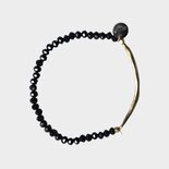 Armband facet tube zwart