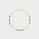 Armband staal groen mêlee