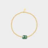 Armband staal square donkergroen