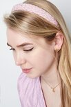 Haarband draad roze 
