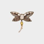 Broche libelle brons