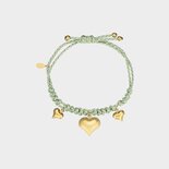 Armband touw mint hart