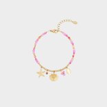 Armband fuchsia strand