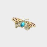 Broche vlinder blauw