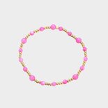 Armband staal felroze