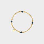 Armband bol crystal blauw