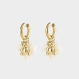 Oorbellen hart parel beer