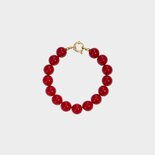 Armband kraal slot rood