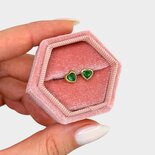 Oorbellen steker hart groen