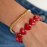 Armband harten staal donkerblauw