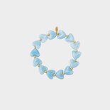 Armband harten staal lichtblauw