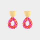Oorbellen candy hart multi