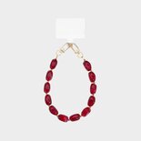 Telefoonkoord resin bordeaux