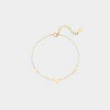 Armband trio hart staal