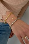 Armband trio hart staal