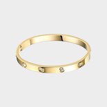 Armband bangle Zirconia wit