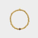 Armband solo crystal bruin
