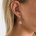 Oorbellen creool bedels bruin