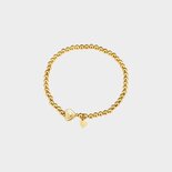 Armband kraal bol hart