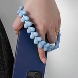 Telefoonkoord hartjes botergeel