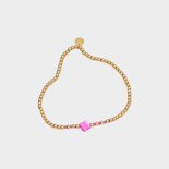 Armband klaver fuchsia 