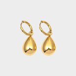Oorbellen creool drop goud