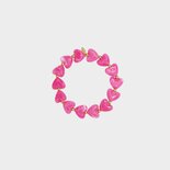 Armband harten staal fuchsia
