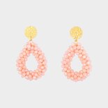 Oorbellen candy drop roze