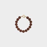 Armband kraal slot bruin