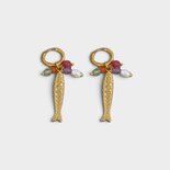 Oorbellen vis parel multi
