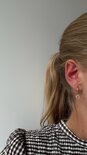 Oorbellen creool crystal rond