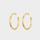 Oorbellen creool twist goud