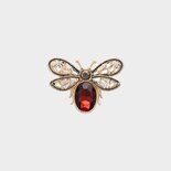 Broche vlieg bruin