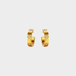 Oorbellen creool zirconia wit