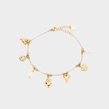 Armband bedel wit