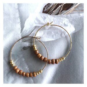 Armband rocaille cognac Armband rocaille cognac