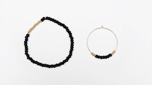 Armband rocaille mat zwart Armband rocaille mat zwart