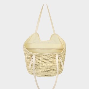 Tas schouder rattan beige