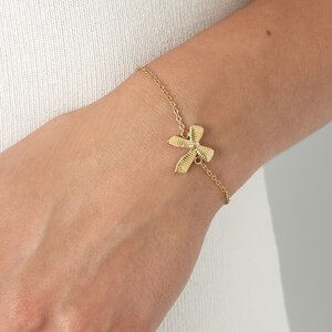 Armband schakel staal strik Armband schakel staal strik