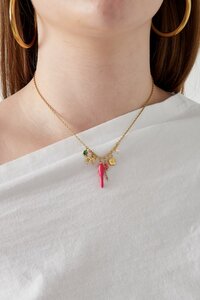 Ketting peper fuchsia