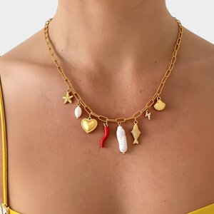 Ketting bedel peper rood