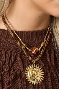 Ketting touw zon bruin Ketting touw zon bruin