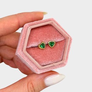 Oorbellen steker hart groen