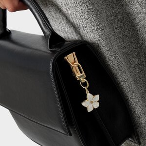 Tashanger bloem enamel roze