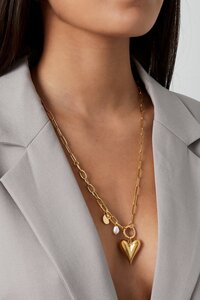 Ketting schakel hart parel